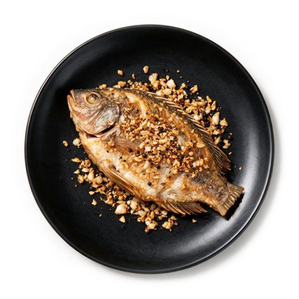 Fisch mit Knoblauch & Pfeffer