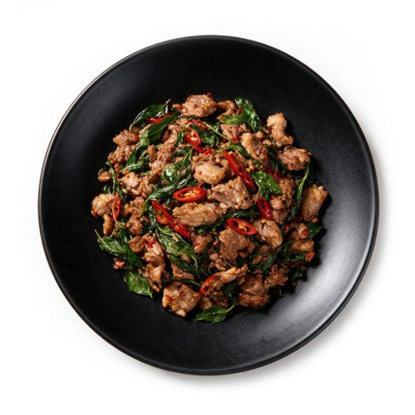 Phad Gaphrau Gebraten mit Basilikum
