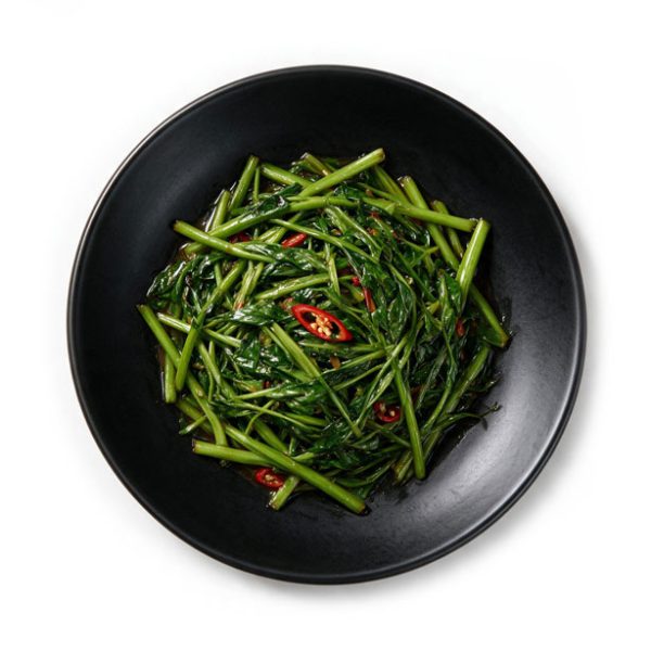 Phad Pak Bung Gebratener Thai Spinat
